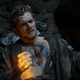 Danny Rand and Davos beholding the Iron Fist.